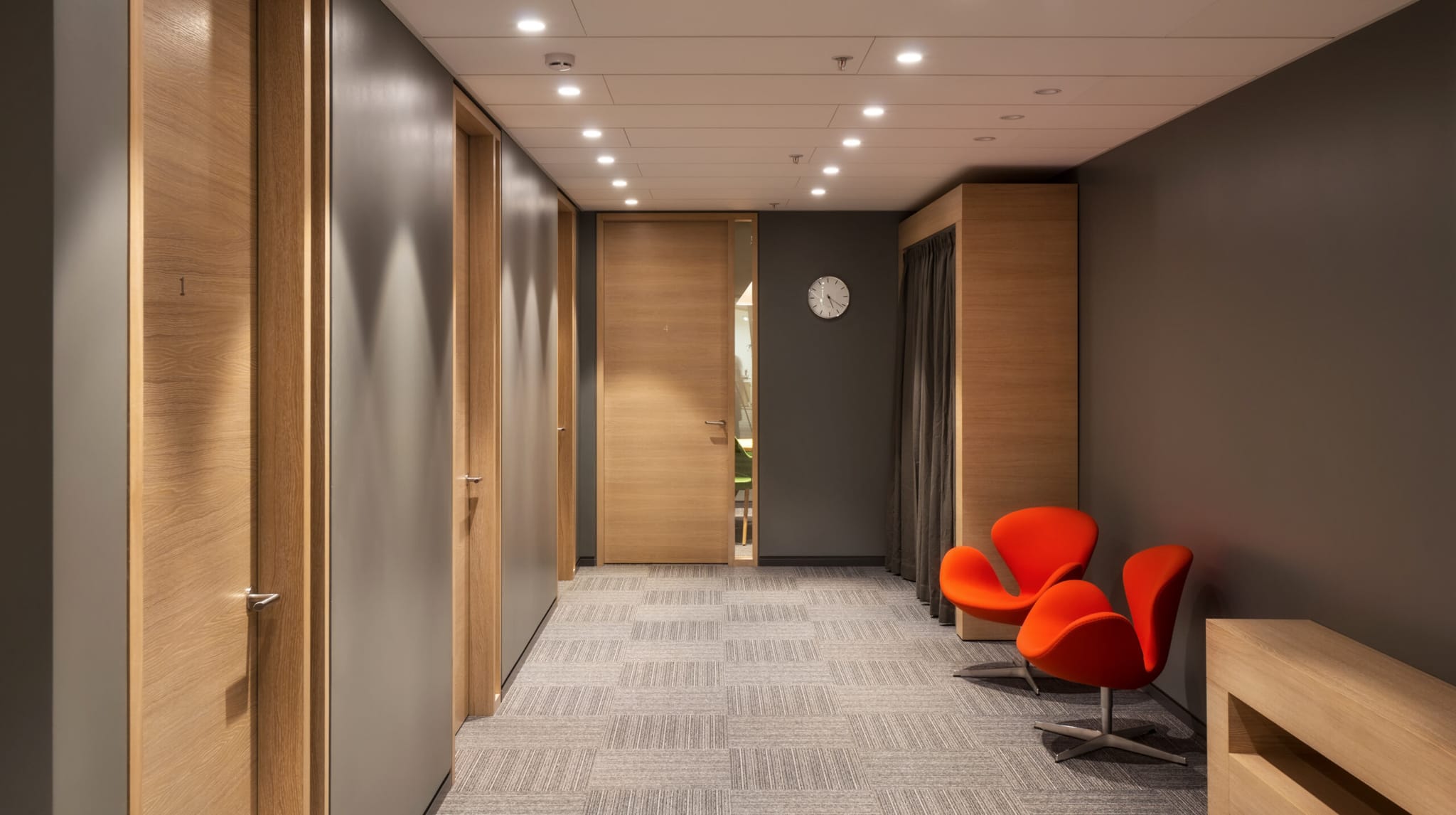 hall in the office of the company